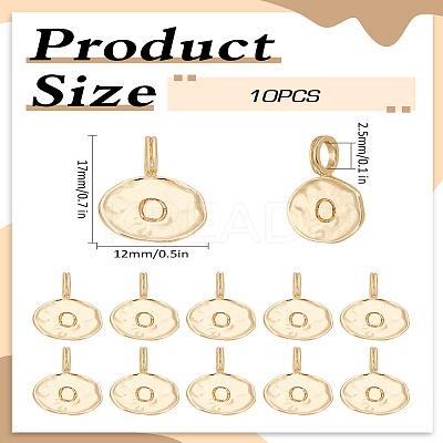 10Pcs Alloy Pendants FIND-LP0003-36O-1