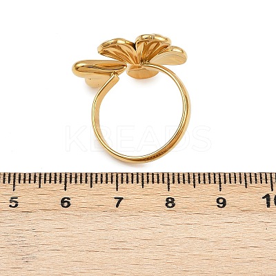 304 Stainless Steel Cuff Rings for Women RJEW-B133-02G-1