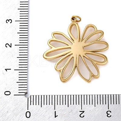 316 Stainless Steel Rhinestone Pendants STAS-K258-39A-G-1