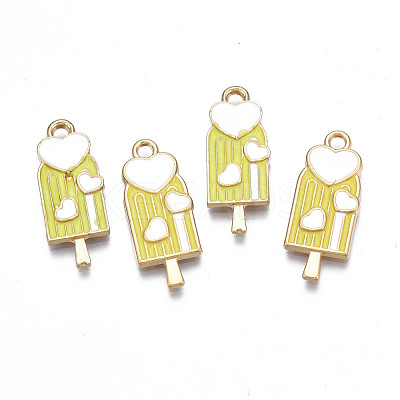 Rack Plating Alloy Enamel Pendants PALLOY-N172-029-1