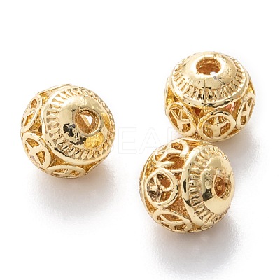Alloy Hollow Beads PALLOY-P238-21G-RS-1