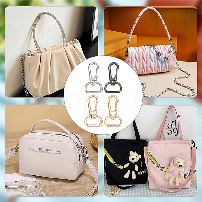 24Pcs 4 Colors Zinc Alloy Swivel Clasps FIND-WR0006-72-1