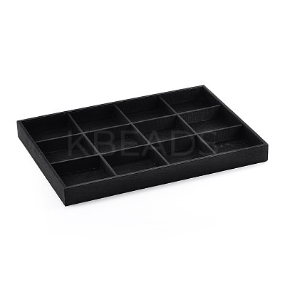 Wooden Cuboid Jewelry Presentation Boxes ODIS-N021-02-1