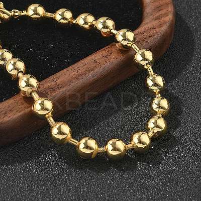 Rack Plating Brass Ball Chain Bracelets for Women LS-BJEW-G676-01C-G-1