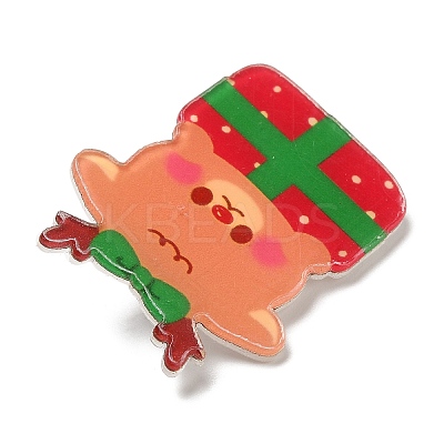 Christmas Theme Acrylic Brooch JEWB-E024-01P-02-1