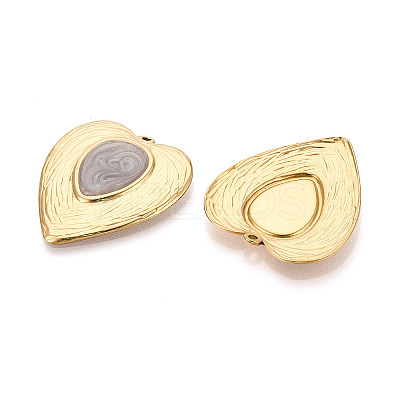 304 Stainless Steel Pendants STAS-C152-05G-02-1