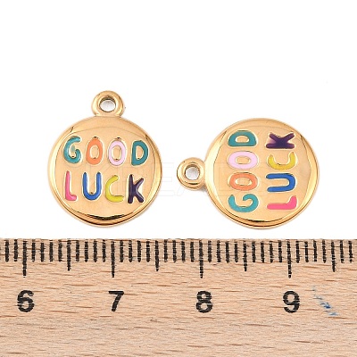 304 Stainless Steel Pendants STAS-D390-05G-1