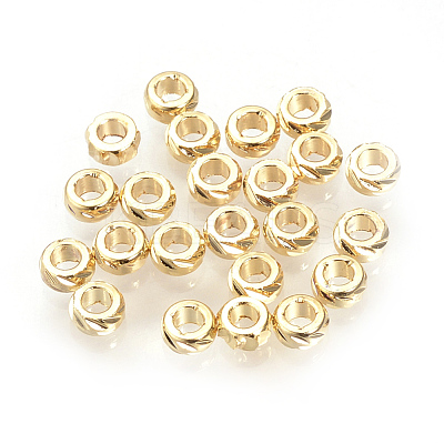 Brass Spacer Beads KK-Q735-51G-1