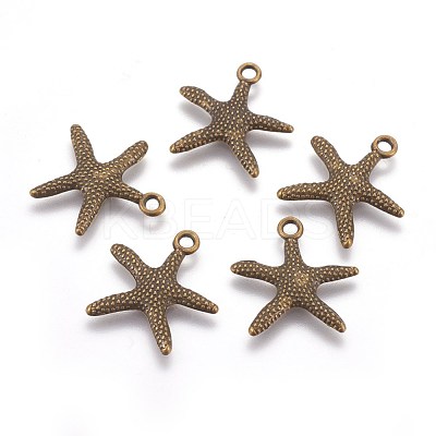 Tibetan Style Alloy Pendants TIBEP-EA306YKG-AB-LF-1