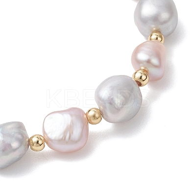 Natural Cultured Freshwater Pearl Beads Stretch Bracelets for Women BJEW-JB13210-01-1
