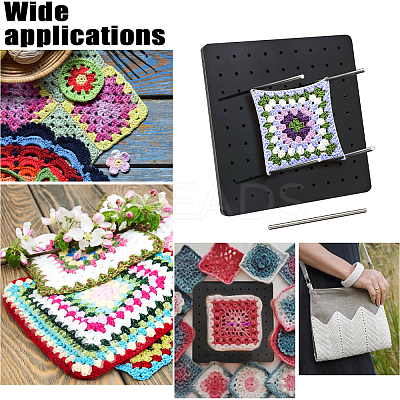 1Pc Square Acrylic Crochet Blocking Board FIND-CA0006-58-1