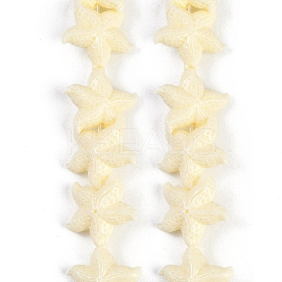 Synthetic Coral Dyed Carved Beads Strands CORA-K009-06B-1