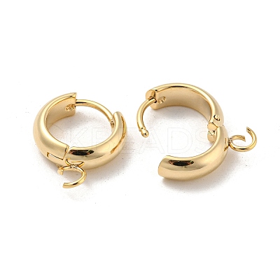 201 Stainless Steel Huggie Hoop Earring Findings STAS-P283-01V-G-1