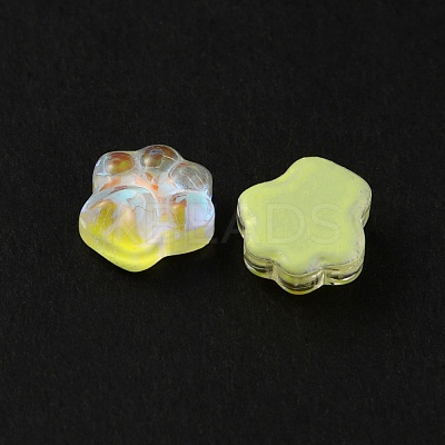 Paw Print Resin Cabochons MRMJ-WH0012-35B-1