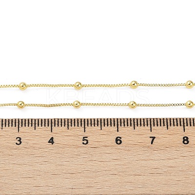 Brass Satellite Chains Necklace for Women NJEW-P265-05G-1