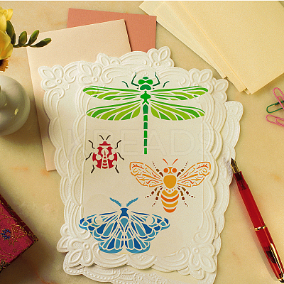 PET Hollow Out Drawing Painting Stencils DIY-WH0391-0559-1