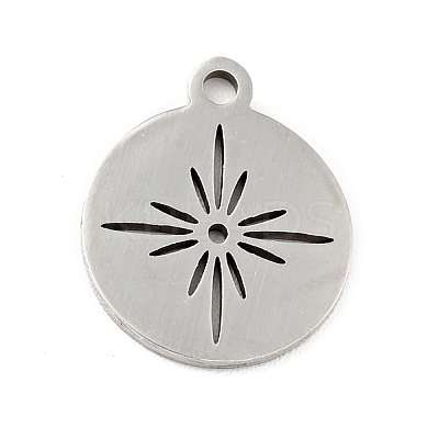 Non-Tarnish 201 Stainless Steel Pendants STAS-E015-07P-1