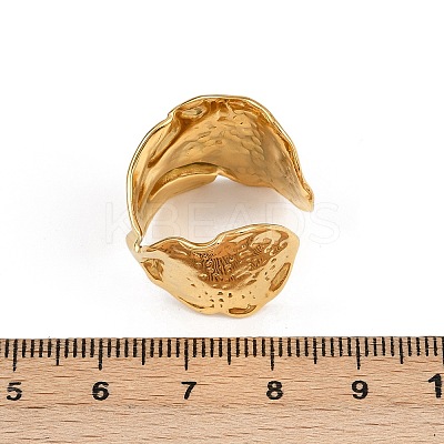 304 Stainless Steel Adjustable Cuff Rings for Women RJEW-A074-09G-1