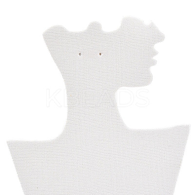 Cardboard Covered with Velvet Necklace & Earring Display Stands ODIS-Q041-04A-02-1