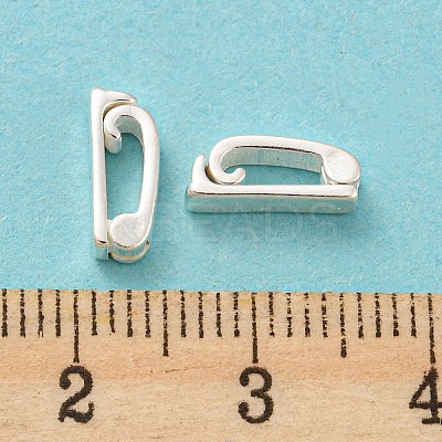 925 Sterling Silver Watch Band Fold Over Clasps with 925 Stamp STER-B002-04A-S-1