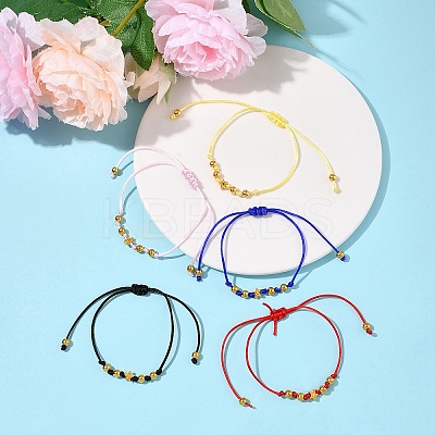 5Pcs Nylon Thread Bracelets BJEW-FS00020-1