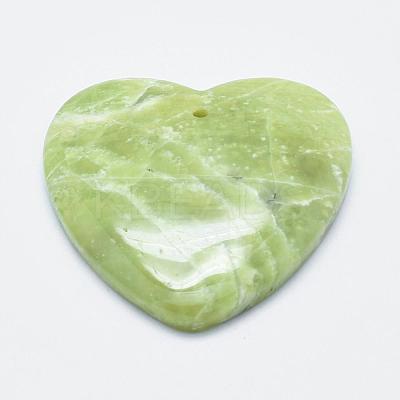 Natural Peridot Pendants G-E464-30-1