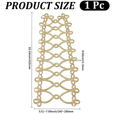 1Pc Polyester Dress Trim FIND-CY0002-05B-1