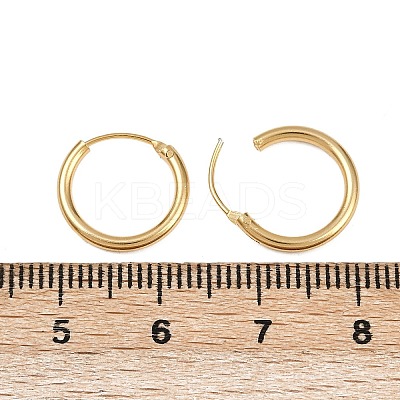 Brass Hoop Earrings EJEW-F378-02G-1