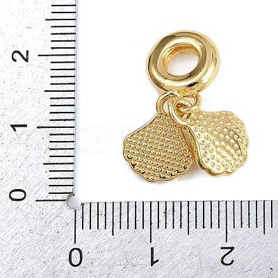 Brass European Dangle Charms KK-N271-35G-1