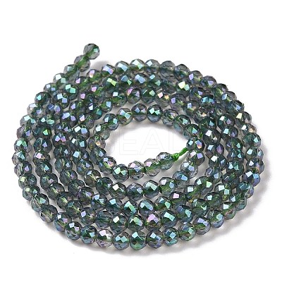 Electroplate Transparent Glass Beads Strands LS-GLAA-H021-01B-FR01-1