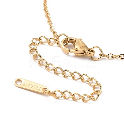 Ion Plating(IP) 304 Stainless Steel 3D Butterfly Pendant Necklace for Women NJEW-A004-27G-1