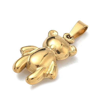 304 Stainless Steel Pendants STAS-F336-10G-01-1