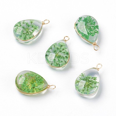 Inner Flower Glass Pendants GLAA-K036-C01-NF-1