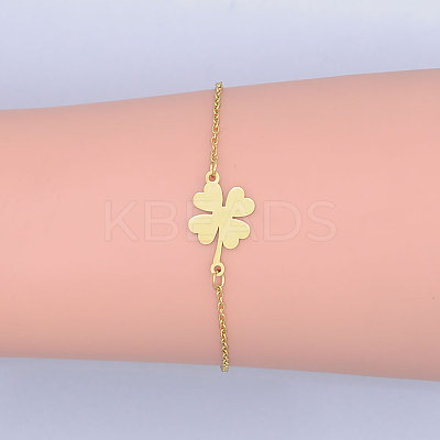 201 Stainless Steel Link Bracelets BJEW-T011-JN510-2-1