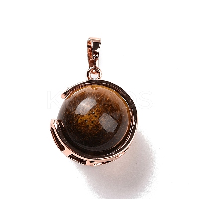 Natural Tiger Eye Pendants G-A212-01RG-03-1