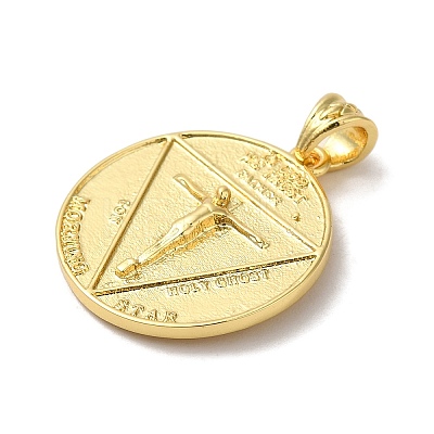 Brass Pendants KK-Z033-17G-1