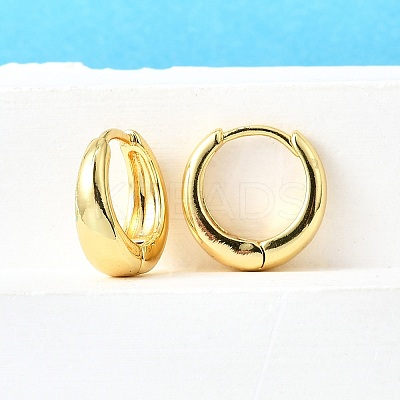 Brass Chunky Hoop Earrings for Women EJEW-G297-20G-1