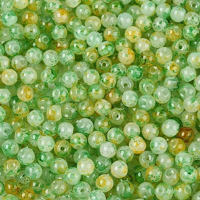 Baking Paint Glass Beads DGLA-T005-01A-06-1
