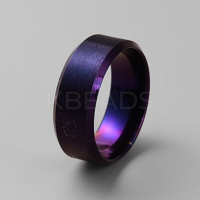 304 Stainless Steel Plain Band Rings RJEW-WH0003-43C-1