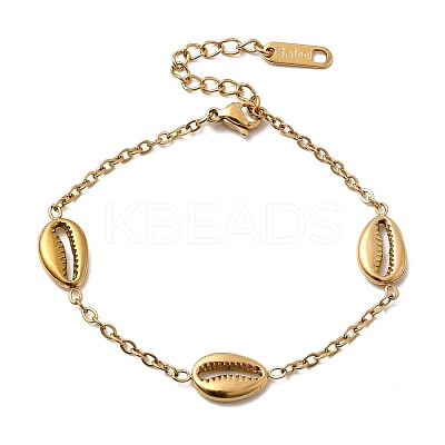 304 Stainless Steel Link Bracelets BJEW-G763-04G-1