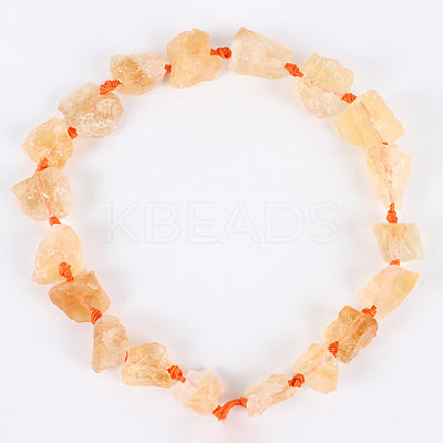 Natural Gemstone Rough Nuggets Bead Strands G-E240-02A-1