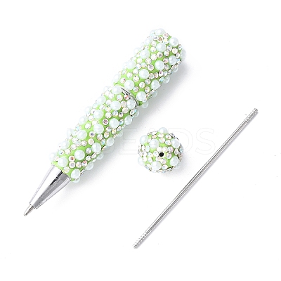 Alloy Beadable Pen AJEW-A066-04E-1