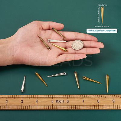 Tibetan Style Alloy Spike Pendants TIBEP-FW0001-01-RS-1