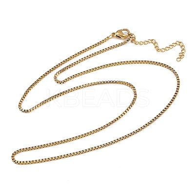 304 Stainless Steel Cross Pendant 3 Layer Necklaces for Women NJEW-F343-02G-1