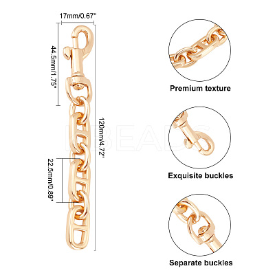 2Pcs 2 Colors Alloy Bag Extender Chains FIND-PH0002-83-1