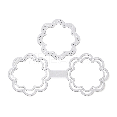 Flower Carbon Steel Cutting Dies Stencils DIY-P076-07-1