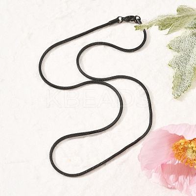 2MM 304 Stainless Steel Square Snake Chain Necklaces for Women NJEW-B131-01A-EB-1