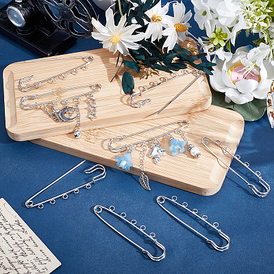 30Pcs Iron Brooch Findings  FIND-SC0020-46P-1