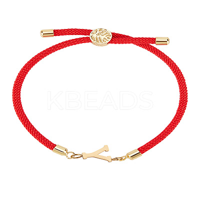 1Pc Adjustable Nylon Cord Slider Bracelets for Women BJEW-LP0001-32Y-02-1