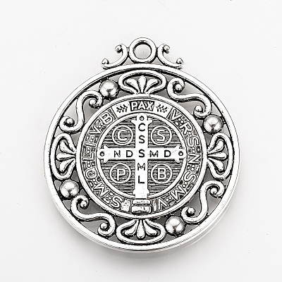 Tibetan Style Alloy Pendants LS-TIBEP-Q078-01AS-RS-1
